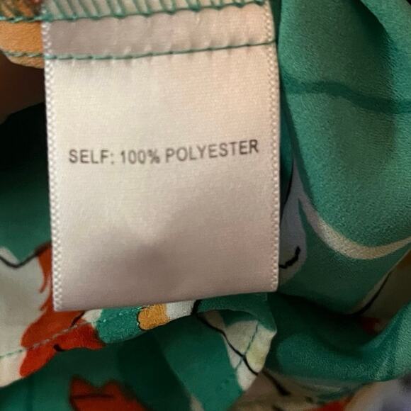 Rose & Olive Women Top Floral Blouse Multicolored Long Sleeve Small - Picture 7 of 8